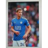 LEICESTER CITY - DENNIS PRAET SIGNED PHOTO