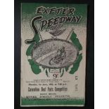 SPEEDWAY - 1953 EXETER CORONATION BEST PAIRS COMPETITION