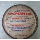 EUROPEAN CUP 1968 LP RECORD SIGNED COVER - MANCHESTER UNITED