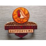 BRISTOL CITY - VINTAGE SUPPORTERS CLUB BADGE