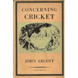 CRICKET - CONCERNING CRICKET BY JOHN ARLOTT 1949