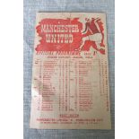 1945-46 MANCHESTER UNITED V BRADFORD PARK AVENUE