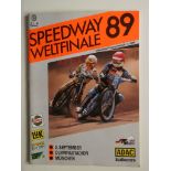 SPEEDWAY - 1989 WORLD CHAMPIONSHIP FINAL IN GERMANY PROGRAMME + TICKET