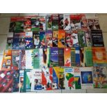COLLECTION OF LARGE FORMAT ENGLAND HOME PROGRAMMES X 52