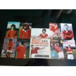 MANCHESTER UNITED - BEST AND EDWARDS BOOK + 8 PHOTOGRAPHS