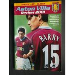 ASTON VILLA REVIEW 2000-01 SEASON