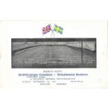 1946 WOLVES v NORRKOPPING FRIENDLY