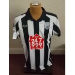 WEST BROMWICH ALBION - NICKY SHOREY MATCH WORN AND AUTOGRAPHED SHIRT