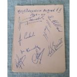 WEST BROMWICH ALBION AUTOGRAPHS 1949-50