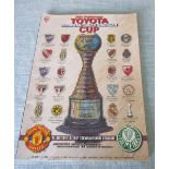 MANCHESTER UNITED V PALMEIRAS TOYOTA WORLD PLAY OFF FINAL 1999