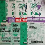 CELTIC - COLLECTION OF EUROPEAN MATCH PROGRAMMES SOME WITH TICKETS X 31