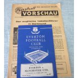 MANCHESTER UNITED AWAY EUROPEAN FAIRS CUP 1964-65 AWAY PROGRAMMES X 2