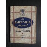 ASTON VILLA - 1933-34 HANDBOOK