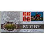 RUGBY UNION WORLD CUP 1999 - LIMITED EDITION POSTAL COVER AUTOGRAPHED BY ROGER UTTLEY