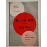 1957 CHARITY SHIELD MANCHESTER UNITED V ASTON VILLA