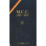 CRICKET - M.C.C. 1787 - 1937