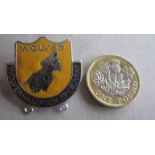 SPEEDWAY - WOLVERHAMPTON WOLVES SILVER BADGE