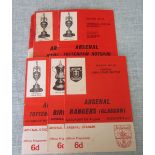 ARSENAL HOME PROGRAMMES 1966-67 & 1967/68