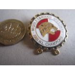 SPEEDWAY - MIDDLESBROUGH 1981 N.L. CHAMPIONS GILT BADGE