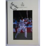 CRICKET - TIM CURTIS AUTOGRAPHED BENEFIT PROGRAMME - WORCESTERSHIRE