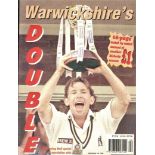 CRICKET - WARWICKSHIRE 1995 DOUBLE SOUVENIR