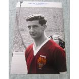 MANCHESTER UNITED FREDDIE GOODWIN SIGNED PHOTO