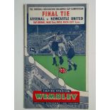 1952 FA CUP FINAL PROGRAMME ARSENAL V NEWCASTLE