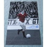 MANCHESTER UNITED SIGNED PHOTO GERRY DALY