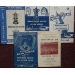 MANCHESTER UNITED FA CUP S/F COLLECTION - 1958,1962,1964,1965 & 1966