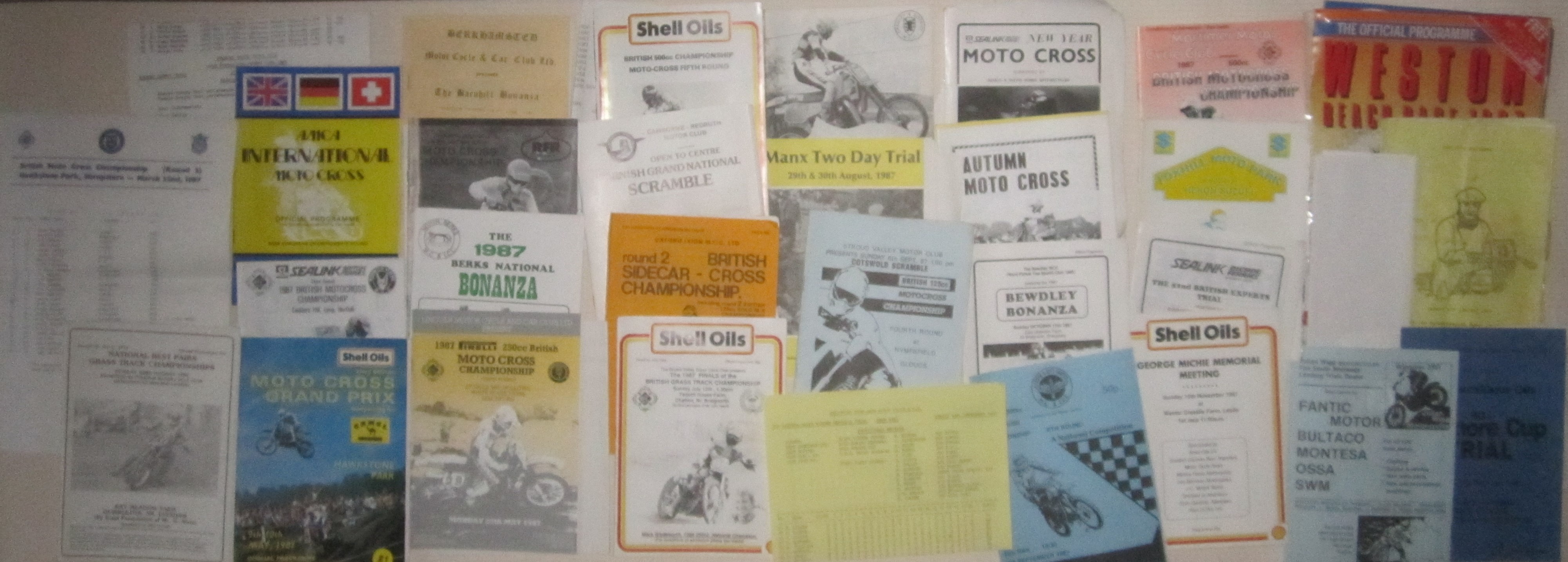 SCRAMBLING/MOTO CROSS - 41 PROGRAMMES FROM 1987