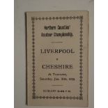 1926 LIVERPOOL V CHESHIRE NORTHERN COUNTIES AMATEUR CHAMPIONSHIP AT TRANMERE