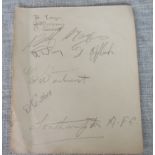 SOUTHAMPTON AUTOGRAPH PAGE 1936-37