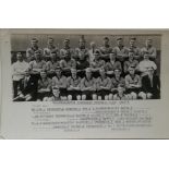 1947-48 WOLVES TEAM ORIGINAL ALBERT WILKES PHOTO + ALBERT WILKES LETTER & PRICE LIST