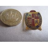 SPEEDWAY - CANTERBURY 1980 GILT BADGE