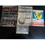 MANCHESTER UNITED - ORIGINAL POSTER FROM ARGENTINA FOR THE 1968 WORLD CLUB CUP FINAL + EXTRA'S