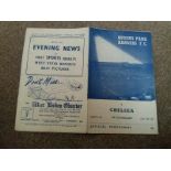 1954 QUEENS PARK RANGERS V CHELSEA - FRIENDLY