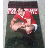 MANCHESTER UNITED STUART PEARSON AUTOGRAPHED PHOTO