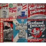 COLLECTION OF SCOTLAND INTERNATIONAL PROGRAMMES 1950'S, 60'S & 70'S X 34