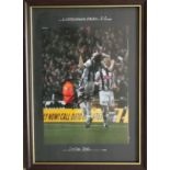 WEST BROMWICH ALBION - FRAMED & GLAZED AUTOGRAPHED PHOTO OF ZOLTAN GERA