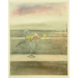 Donald Wilkinson, etching "Before Sunrise", 50 cm x 40 cm, framed, signed, 4/225.