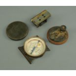 A Paul Goerz artillery compass, Second World War,