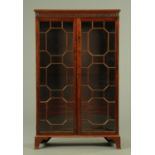 A mahogany freestanding bookcase, early 20th century,