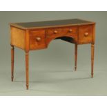 A 19th century mahogany writing table,