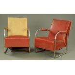 A pair of American Art Deco armchairs,