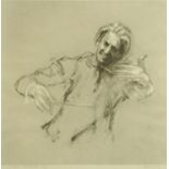 Harold Riley, limited edition print "Sir John Barbirolli",7/75, 70 cm x 70 cm, framed,