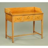 A late Victorian mahogany dressing table,