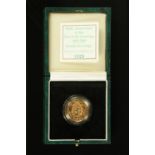 Elizabeth II - gold proof double sovereign 1989,