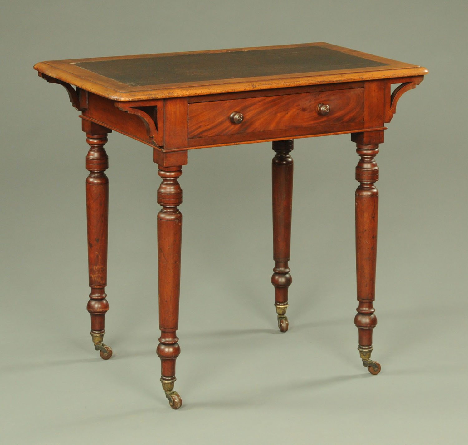 A Victorian mahogany writing desk,