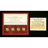 Elizabeth II - gold proof pattern collection "Bridges", the gold proof £1 issued from 2004,