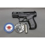 Umarex CP Sport Cal 177 air pistol, with three magazines, CO2 canister, part tin of pellets etc.